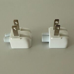 2 Apple Charger Duckhead Adapter Wall Plug